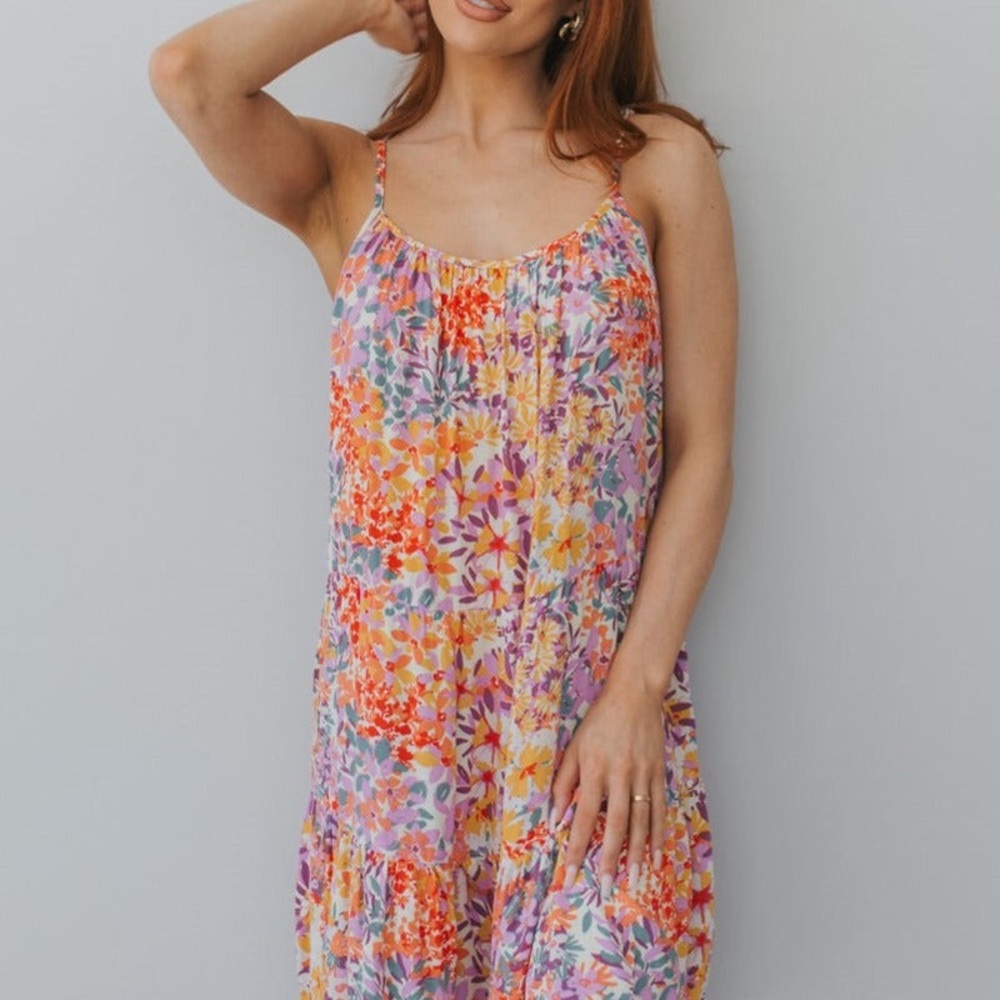 Floral Tiered Sundress in Multi